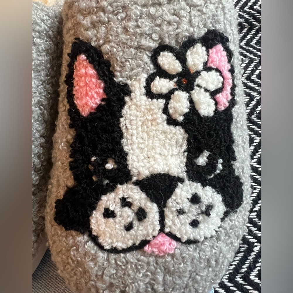 Boston Terrier French Bulldog Slippers - Picture 3 of 4